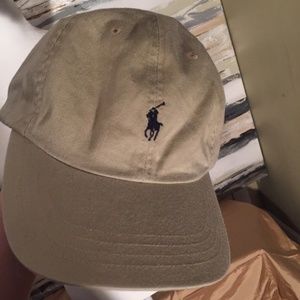 Polo baseball cap unisex tan hat
